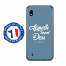 TPU0TPU0A10DIEUBLEU - Coque souple pour Samsung Galaxy A10 avec impression Motifs Appelle moi Dieu bleu