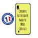 TPU0TPU0A10GENIALEJAUNE - Coque souple pour Samsung Galaxy A10 avec impression Motifs Chiante mais Géniale jaune