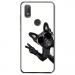 TPU0VIEW2CHIENVBLANC - Coque souple pour Wiko View 2 avec impression Motifs chien à lunettes sur fond blanc