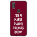 TPU0VIEW2RAISONBORDEAU - Coque souple pour Wiko View 2 avec impression Motifs marre d'avoir raison bordeau