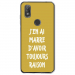 TPU0VIEW2RAISONOR - Coque souple pour Wiko View 2 avec impression Motifs marre d'avoir raison or