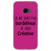 TPU0XCOVER4BORDELIQUEFUSHIA - Coque souple pour Samsung Galaxy XCover 4 avec impression Motifs Je ne suis pas bordélique fushia