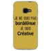TPU0XCOVER4BORDELIQUEOR - Coque souple pour Samsung Galaxy XCover 4 avec impression Motifs Je ne suis pas bordélique or