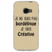 TPU0XCOVER4BORDELIQUETAUPE - Coque souple pour Samsung Galaxy XCover 4 avec impression Motifs Je ne suis pas bordélique taupe