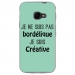 TPU0XCOVER4BORDELIQUETURQUO - Coque souple pour Samsung Galaxy XCover 4 avec impression Motifs Je ne suis pas bordélique turquois