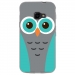 TPU0XCOVER4CHOUETTE1 - Coque souple pour Samsung Galaxy XCover 4 avec impression Motifs chouette bleue et grise