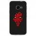 TPU0XCOVER4DARKROUGE - Coque souple pour Samsung Galaxy XCover 4 avec impression Motifs Dark rouge