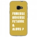 TPU0XCOVER4FUMEUSEOR - Coque souple pour Samsung Galaxy XCover 4 avec impression Motifs fumeuse et alors or
