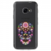TPU0XCOVER4SKULLFLEUR - Coque souple pour Samsung Galaxy XCover 4 avec impression Motifs crâne en fleurs
