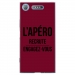TPU0XPERIAXZ1APEROBORDEAU - Coque souple pour Sony Xperia XZ1 avec impression Motifs l'apéro recrute bordeau