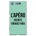 TPU0XPERIAXZ1APEROTURQUOISE - Coque souple pour Sony Xperia XZ1 avec impression Motifs l'apéro recrute turquoise