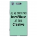 TPU0XPERIAXZ1BORDELIQUETURQUO - Coque souple pour Sony Xperia XZ1 avec impression Motifs Je ne suis pas bordélique turquoise