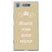 TPU0XPERIAXZ1BOUDERTAUPE - Coque souple pour Sony Xperia XZ1 avec impression Motifs Bouder pour mieux Régner taupe