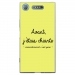 TPU0XPERIAXZ1CHIANTEJAUNE - Coque souple pour Sony Xperia XZ1 avec impression Motifs Avant, j'étais chiante jaune