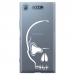 TPU0XPERIAXZ1CRANE - Coque souple pour Sony Xperia XZ1 avec impression Motifs crâne blanc