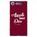 TPU0XPERIAXZ1DIEUBORDEAU - Coque souple pour Sony Xperia XZ1 avec impression Motifs Appelle moi Dieu bordeau