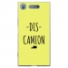 TPU0XPERIAXZ1DISCAMIONJAUNE - Coque souple pour Sony Xperia XZ1 avec impression Motifs Dis Camion jaune