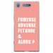 TPU0XPERIAXZ1FUMEUSEROSE - Coque souple pour Sony Xperia XZ1 avec impression Motifs fumeuse et alors rose