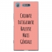 TPU0XPERIAXZ1GENIALEROSE - Coque souple pour Sony Xperia XZ1 avec impression Motifs Chiante mais Géniale rose
