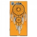 TPU0XPERIAXZ1REVEORANGE - Coque souple pour Sony Xperia XZ1 avec impression Motifs attrape rêve sur fond orange