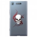 TPU0XPERIAXZ1SKULLTRIBAL - Coque souple pour Sony Xperia XZ1 avec impression Motifs tête de mort sur fond tribal