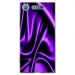 TPU0XPERIAXZ1SOIEMAUVE - Coque souple pour Sony Xperia XZ1 avec impression Motifs soie drapée mauve