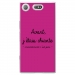 TPU0XZ1COMPCHIANTEFUSHIA - Coque souple pour Sony Xperia XZ1 Compact avec impression Motifs Avant, j'étais chiante fushia
