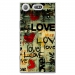 TPU0XZ1COMPLOVEVINTAGE - Coque souple pour Sony Xperia XZ1 Compact avec impression Motifs Love Vintage