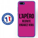 TPU0Y52018APEROFUSHIA - Coque souple pour Huawei Y5 (2018) avec impression Motifs l'apéro recrute fushia