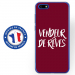 TPU0Y52018VENDREVEBORDEAU - Coque souple pour Huawei Y5 (2018) avec impression Motifs vendeur de rêves bordeau