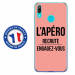 TPU0Y62019APEROROSE - Coque souple pour Huawei Y6 (2019) avec impression Motifs l'apéro recrute rose