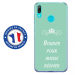 TPU0Y62019BOUDERTURQUOISE - Coque souple pour Huawei Y6 (2019) avec impression Motifs Bouder pour mieux Régner turquoise