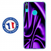 TPU0Y62019SOIEMAUVE - Coque souple pour Huawei Y6 (2019) avec impression Motifs soie drapée mauve