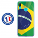 TPU0Y72019DRAPBRESIL - Coque souple pour Huawei Y7 (2019) avec impression Motifs drapeau du Brésil