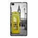 TPU1ASCENDP8CABINEUKJAUNE - Coque Souple en gel noir pour Huawei Ascend P8 avec impression Motifs cabine téléphonique UK jaune