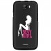 TPU1BARRYSEXYGIRLBLANC - Coque souple pour Wiko Barry avec impression Motifs Sexy Girl blanche