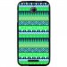 TPU1DES510AZTEQUEBLEUVER - Coque souple pour HTC Desire 510 avec impression Motifs aztèque bleu et vert