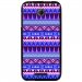 TPU1DES510AZTEQUEBLEUVIO - Coque souple pour HTC Desire 510 avec impression Motifs aztèque bleu et violet