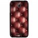 TPU1DES510CAPITON - Coque souple pour HTC Desire 510 avec impression Motifs effet capitonné bordeau