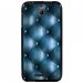 TPU1DES510CAPITONBLEU - Coque souple pour HTC Desire 510 avec impression Motifs effet capitonné bleu