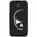 TPU1DES510CRANE - Coque souple pour HTC Desire 510 avec impression Motifs crâne blanc