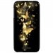 TPU1DES510PAPILLONSDORES - Coque souple pour HTC Desire 510 avec impression Motifs papillons dorés