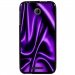 TPU1DES510SOIEMAUVE - Coque souple pour HTC Desire 510 avec impression Motifs soie drapée mauve