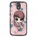 TPU1DES526PETITEFILLE - Coque souple pour HTC Desire 526 avec impression Motifs petite fille manga