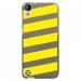 TPU1DES530BANDESJAUNES - Coque souple pour HTC Desire 530 avec impression Motifs bandes jaunes