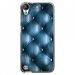 TPU1DES530CAPITONBLEU - Coque souple pour HTC Desire 530 avec impression Motifs effet capitonné bleu