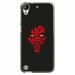 TPU1DES530DARKROUGE - Coque souple pour HTC Desire 530 avec impression Motifs Dark rouge