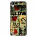 TPU1DES530LOVEVINTAGE - Coque souple pour HTC Desire 530 avec impression Motifs Love Vintage