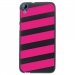 TPU1DES626BANDESFUSHIAS - Coque souple pour HTC Desire 626 avec impression Motifs bandes fushias
