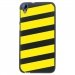 TPU1DES626BANDESJAUNES - Coque souple pour HTC Desire 626 avec impression Motifs bandes jaunes
